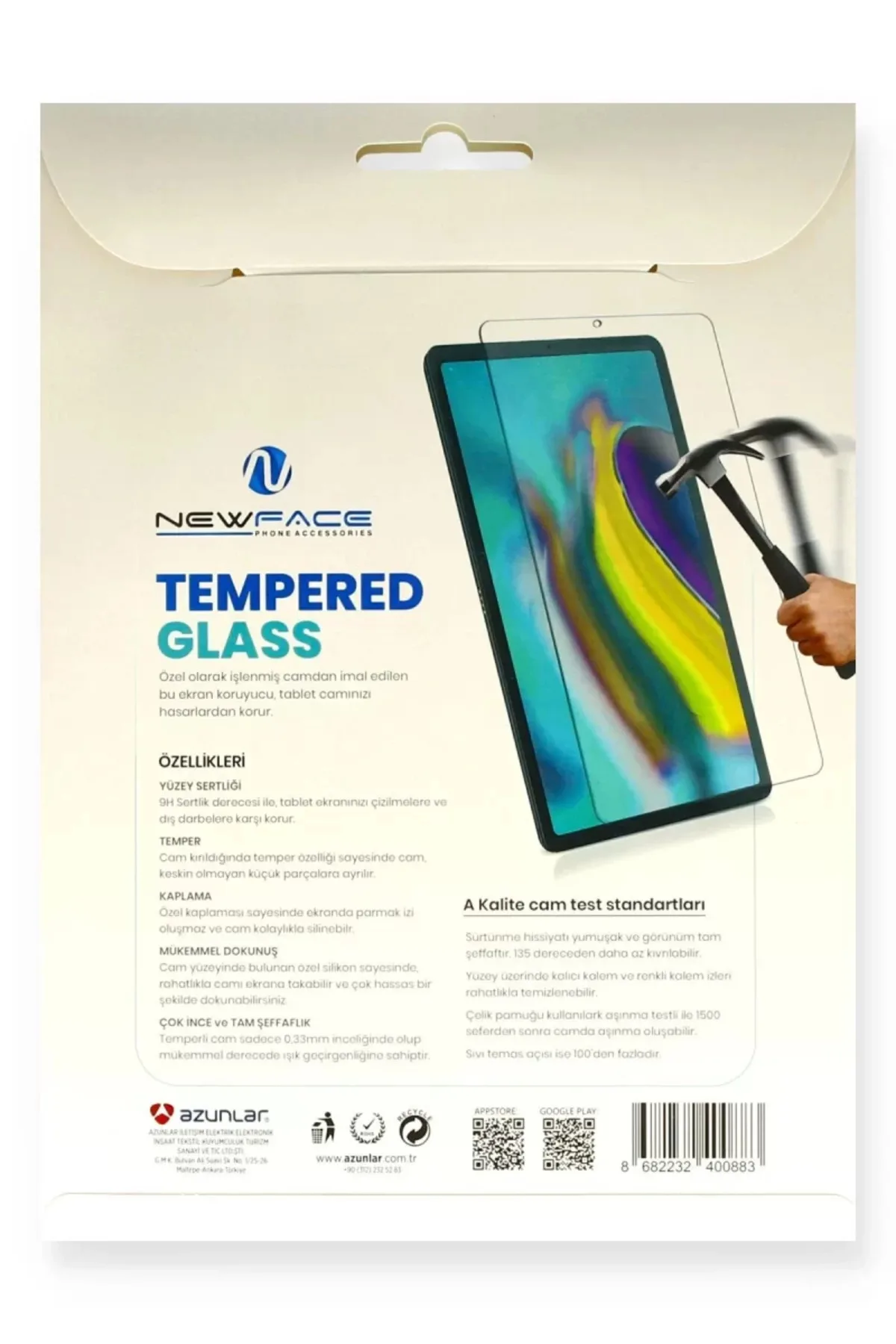 Newface Huawei Honor Pad X8 10.1 Tablet Cam Ekran Koruyucu