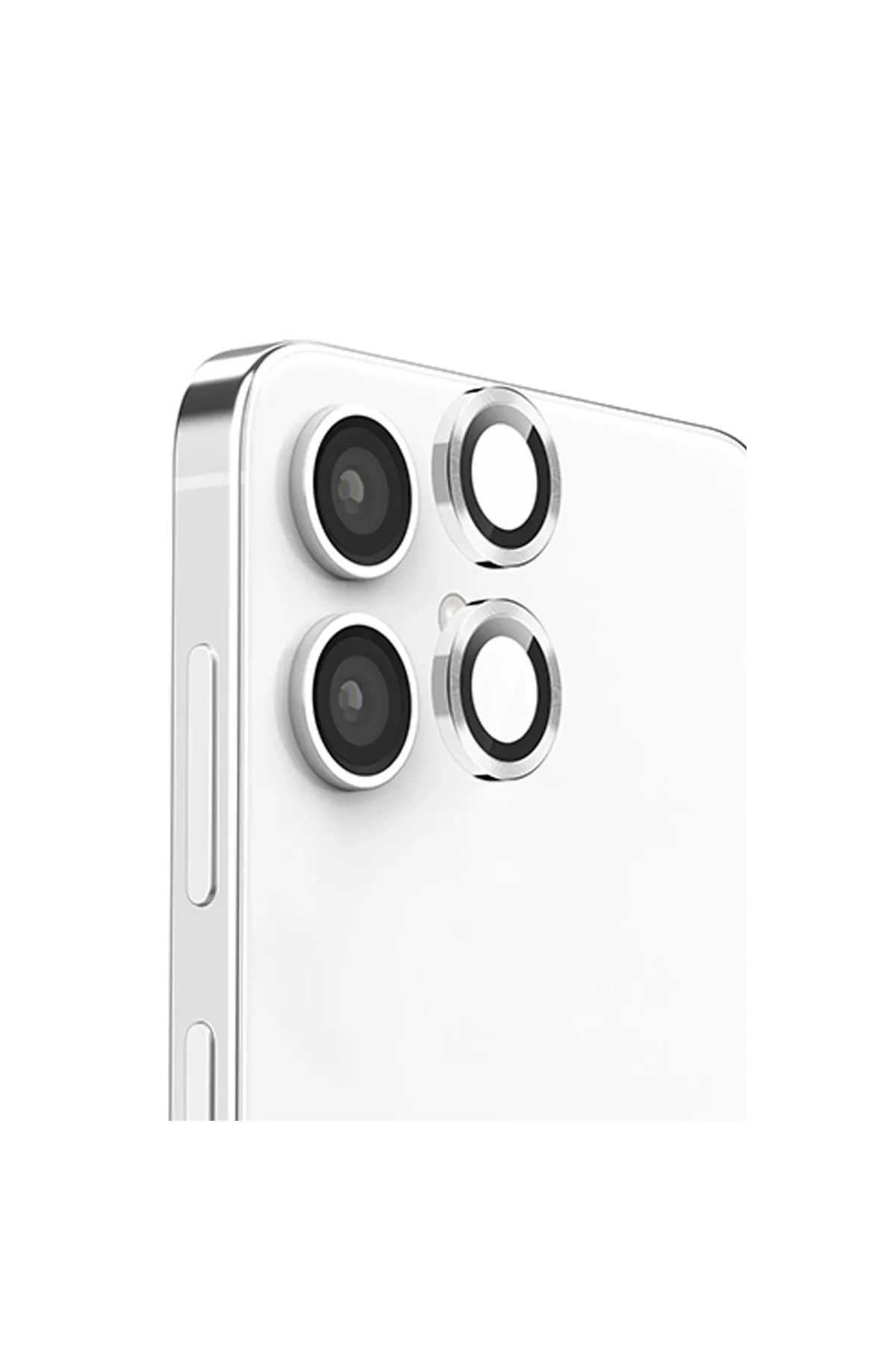 Newface Samsung Galaxy A06 Raze Metal Kamera Lens - Gümüş