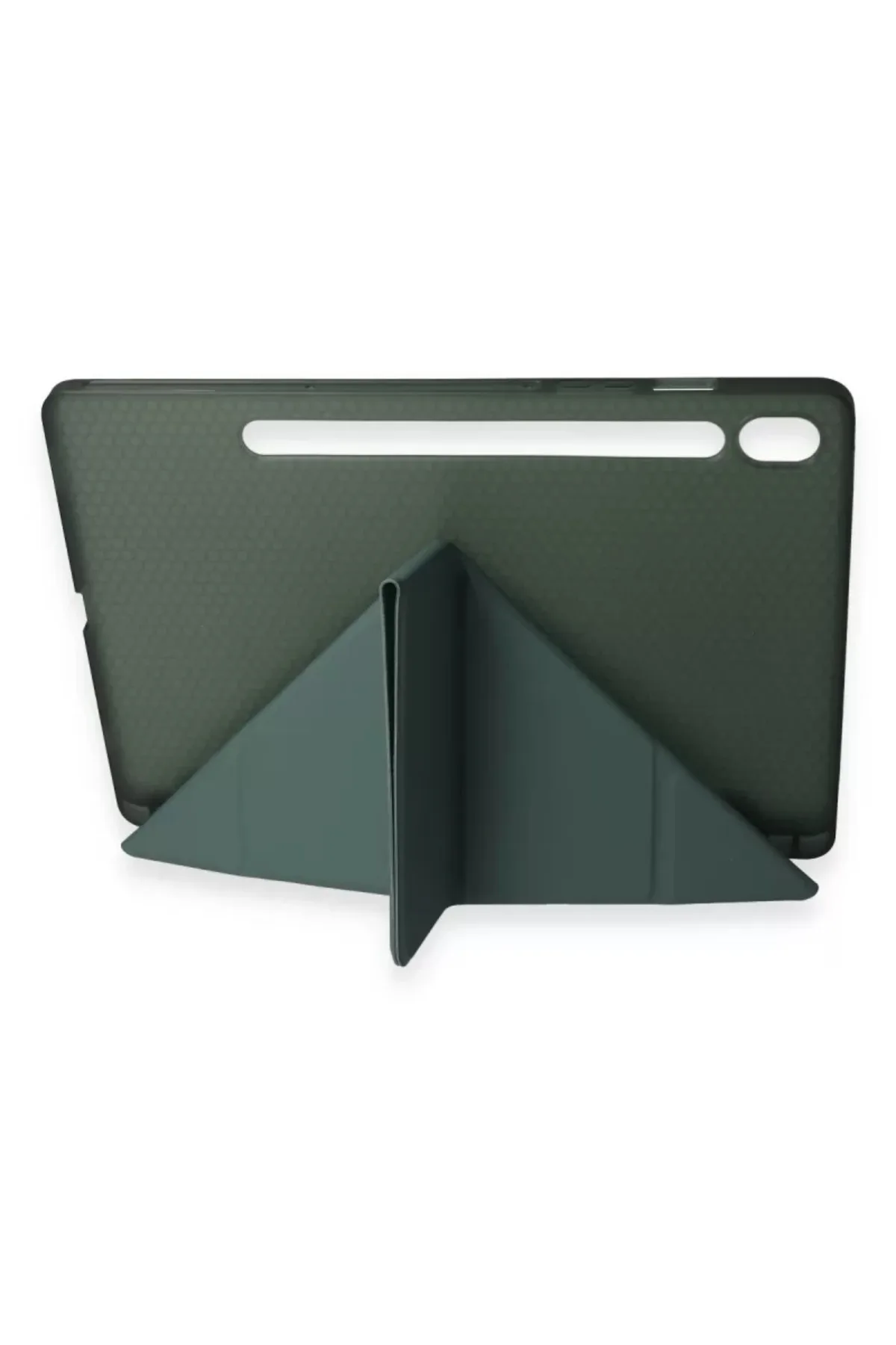 Newface Samsung Galaxy Tab A9 Plus Kılıf Kalemlikli Mars Tablet Kılıfı - Koyu Yeşil