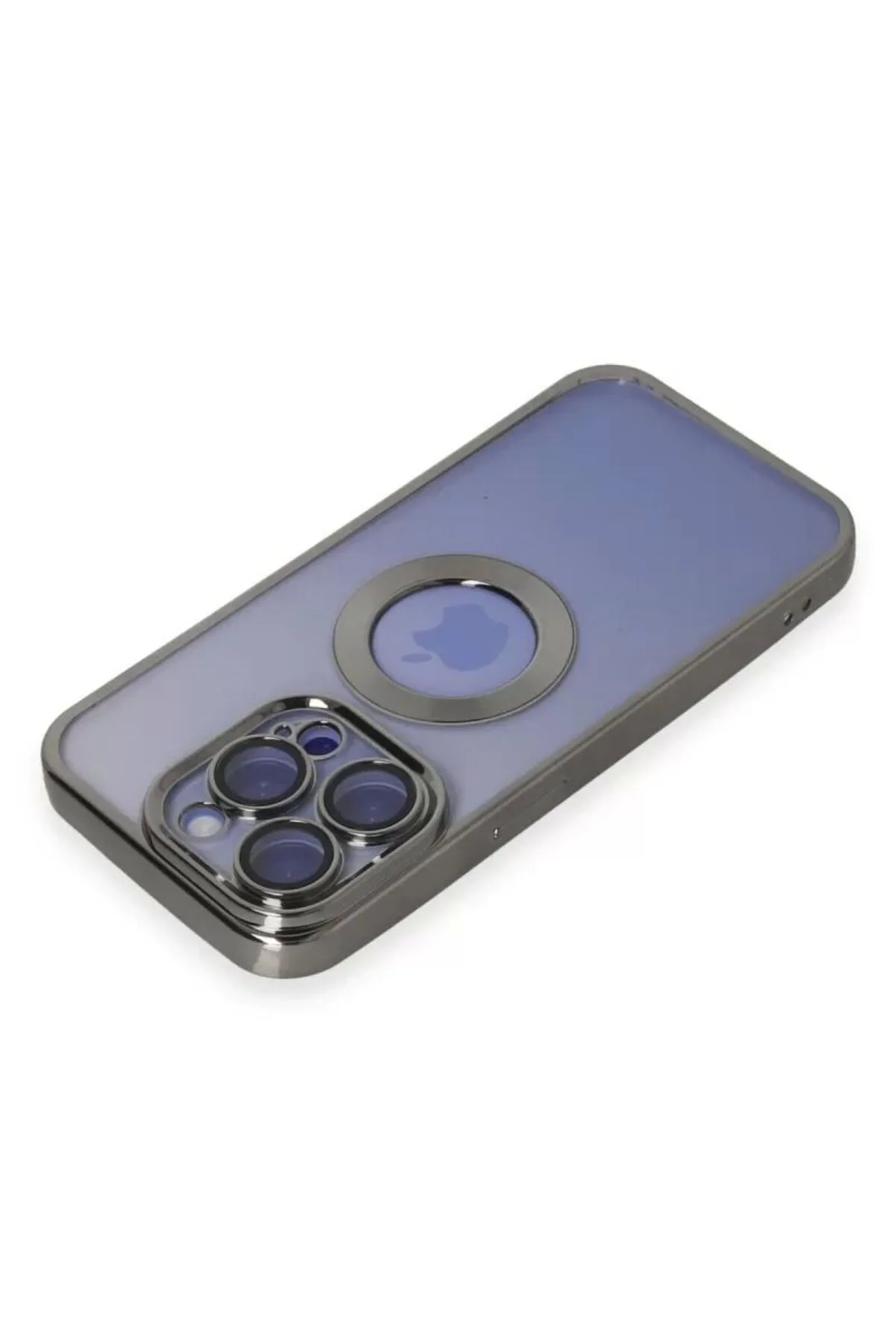 Newface Apple iPhone 15 Pro Kılıf Slot Silikon - Titan Gri
