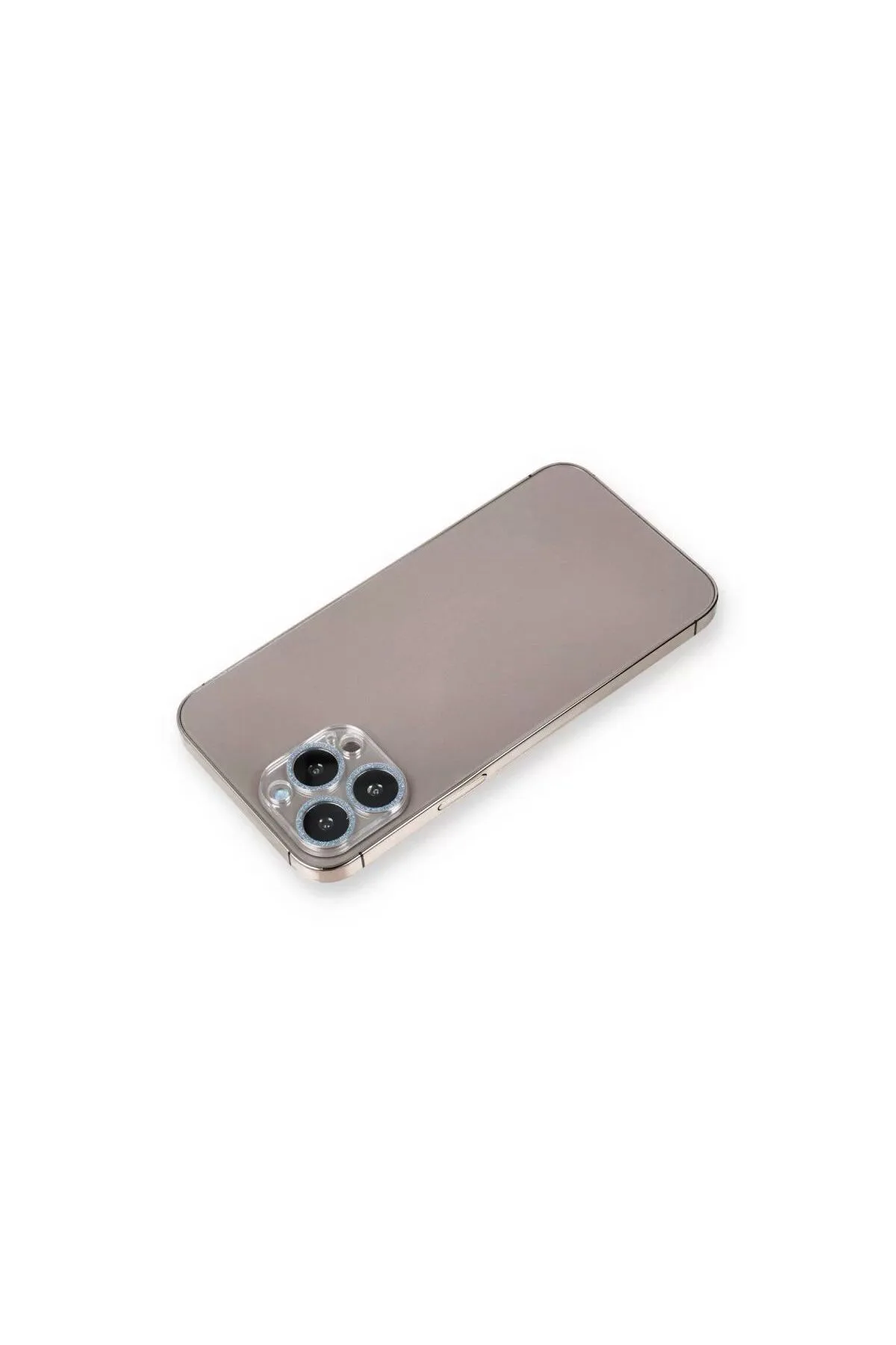 Apple iPhone 12 Pro Max Shine Kamera Lens Koruma Cam - Sierra Blue