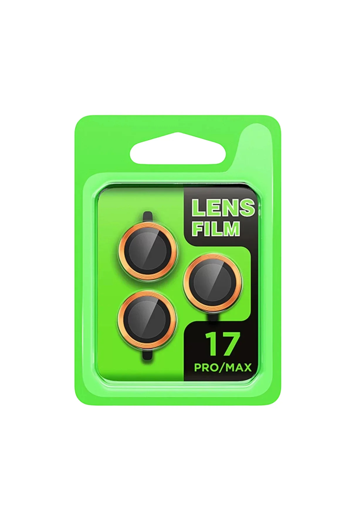 Newface Apple iPhone 17 Pro Raze Metal Kamera Lens - Turuncu