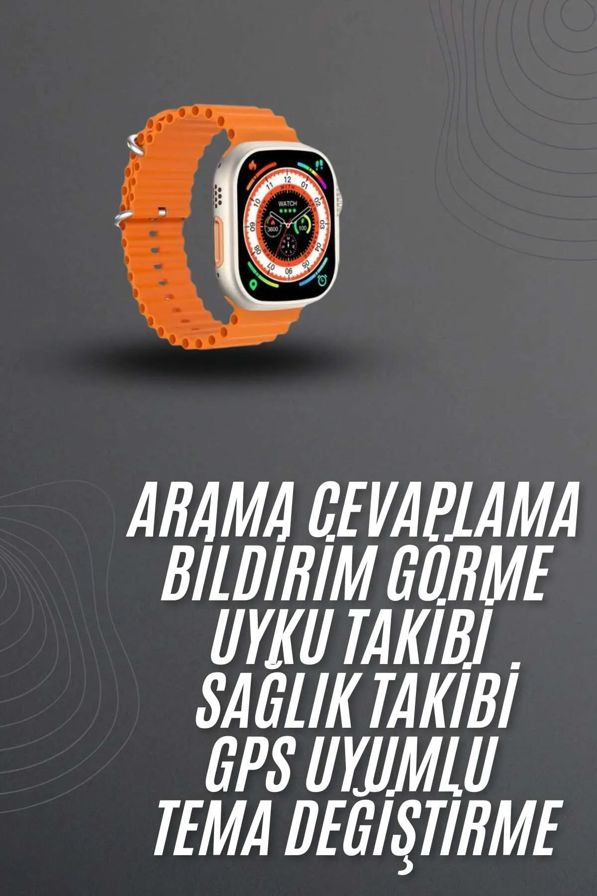 Akıllı Saat Arama Cevaplayan Bildirim Görme Yeni Nesil Bluetooth Bağlantılı