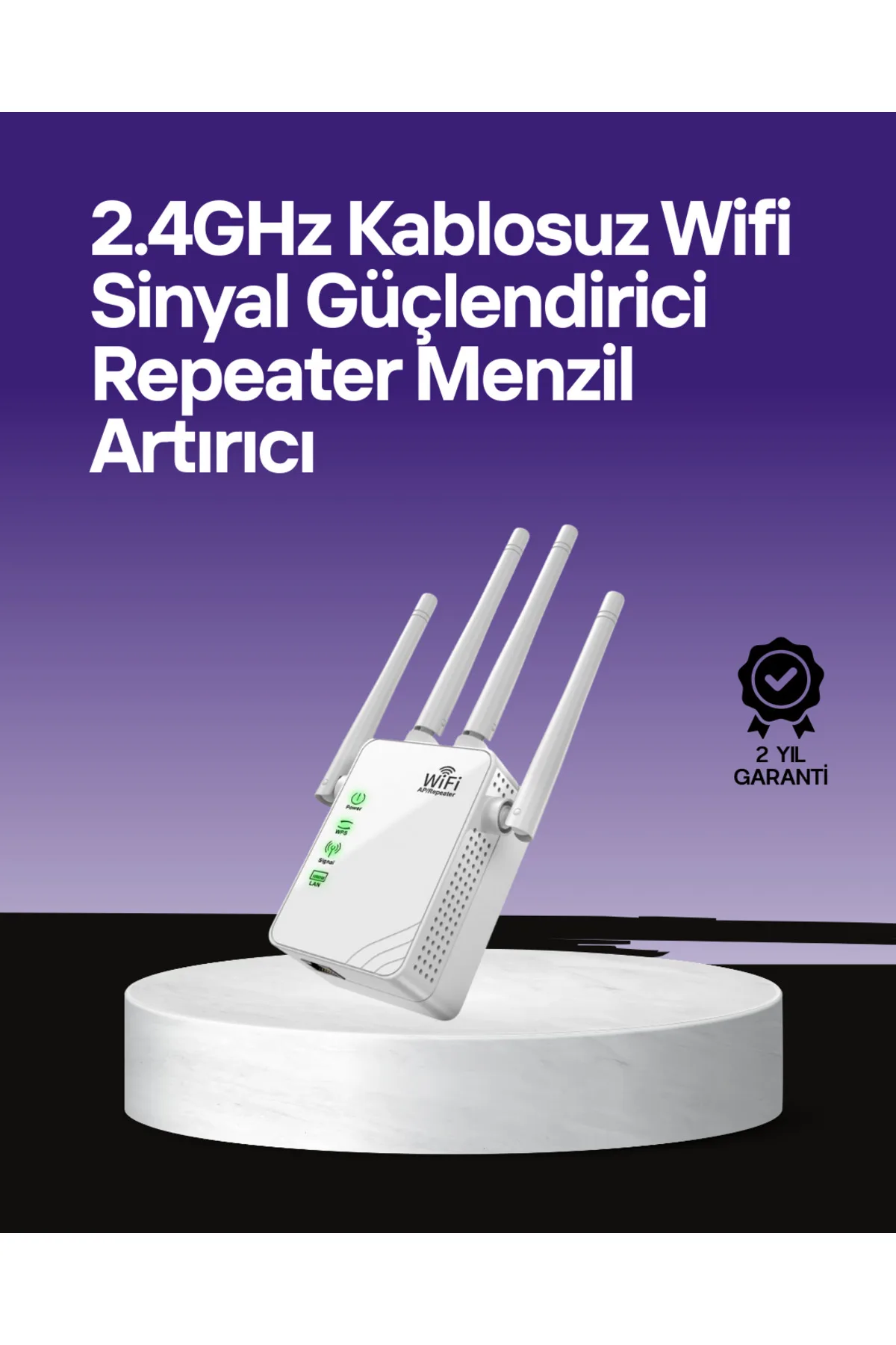 WPS Destekli 2.4GHz + 5GHz WiFi Sinyal Güçlendirici