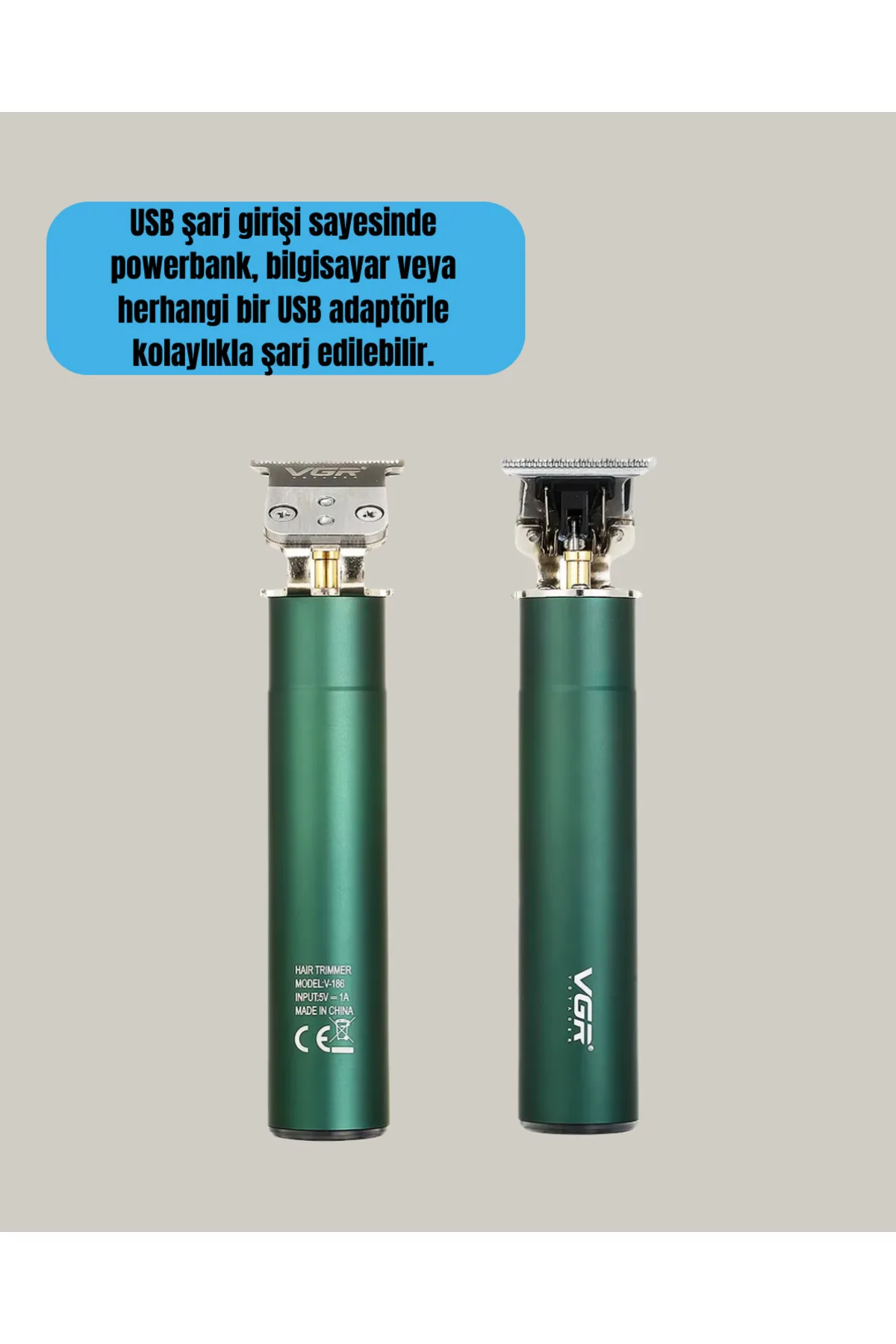 Ergonomik Tasarımlı Dayanıklı Metal Gövdeli Saç Kesme Makinesi