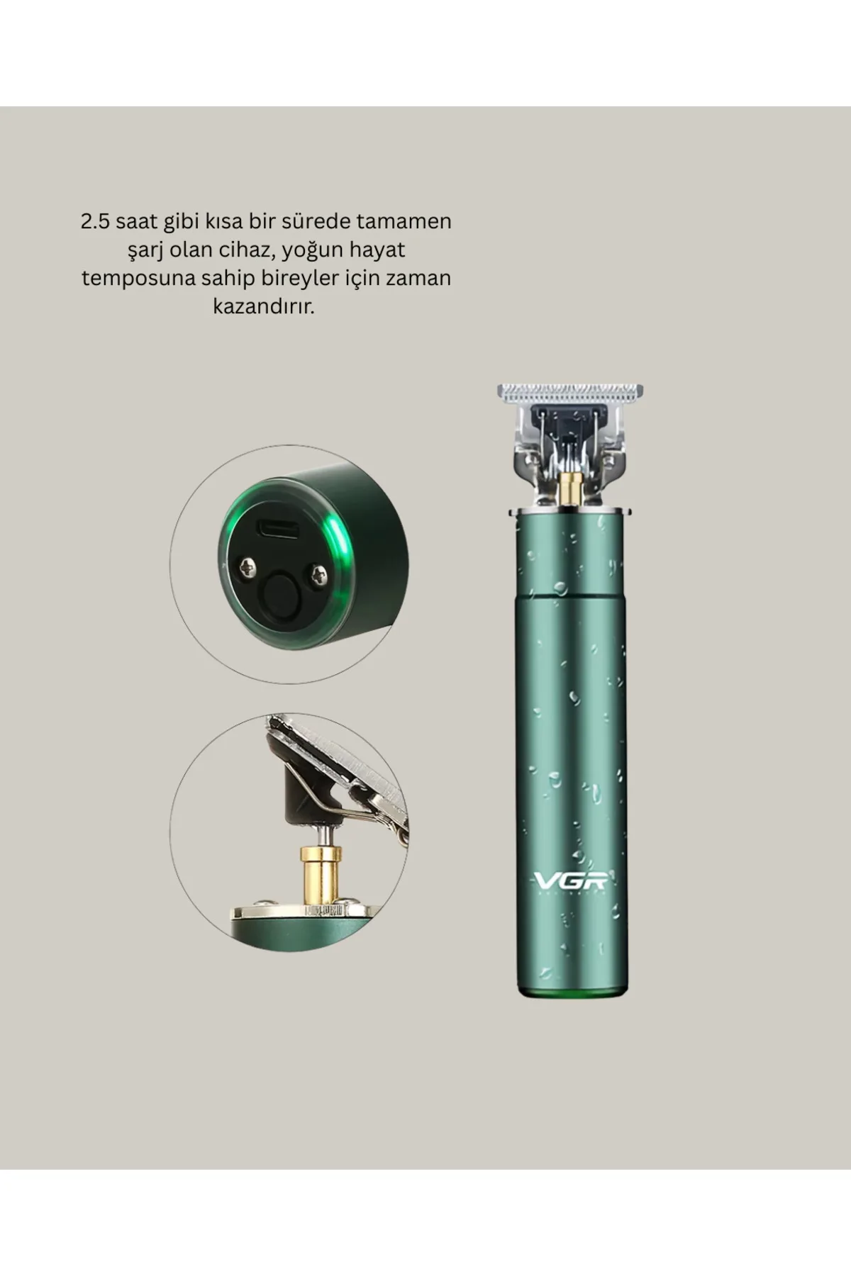 Ergonomik Tasarımlı Dayanıklı Metal Gövdeli Saç Kesme Makinesi
