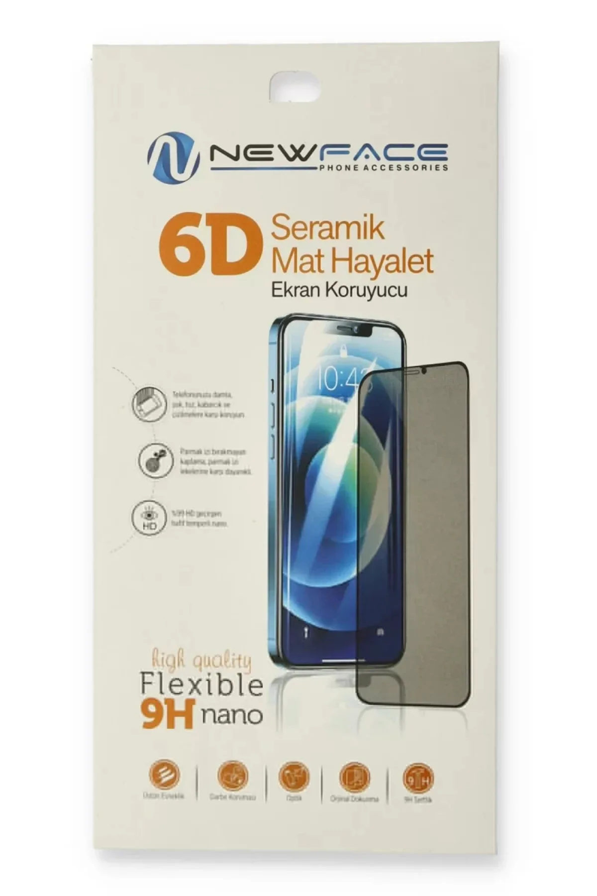 Newface Apple iPhone 14 Pro Max 6D Mat Seramik Hayalet Nano Ekran Koruyucu