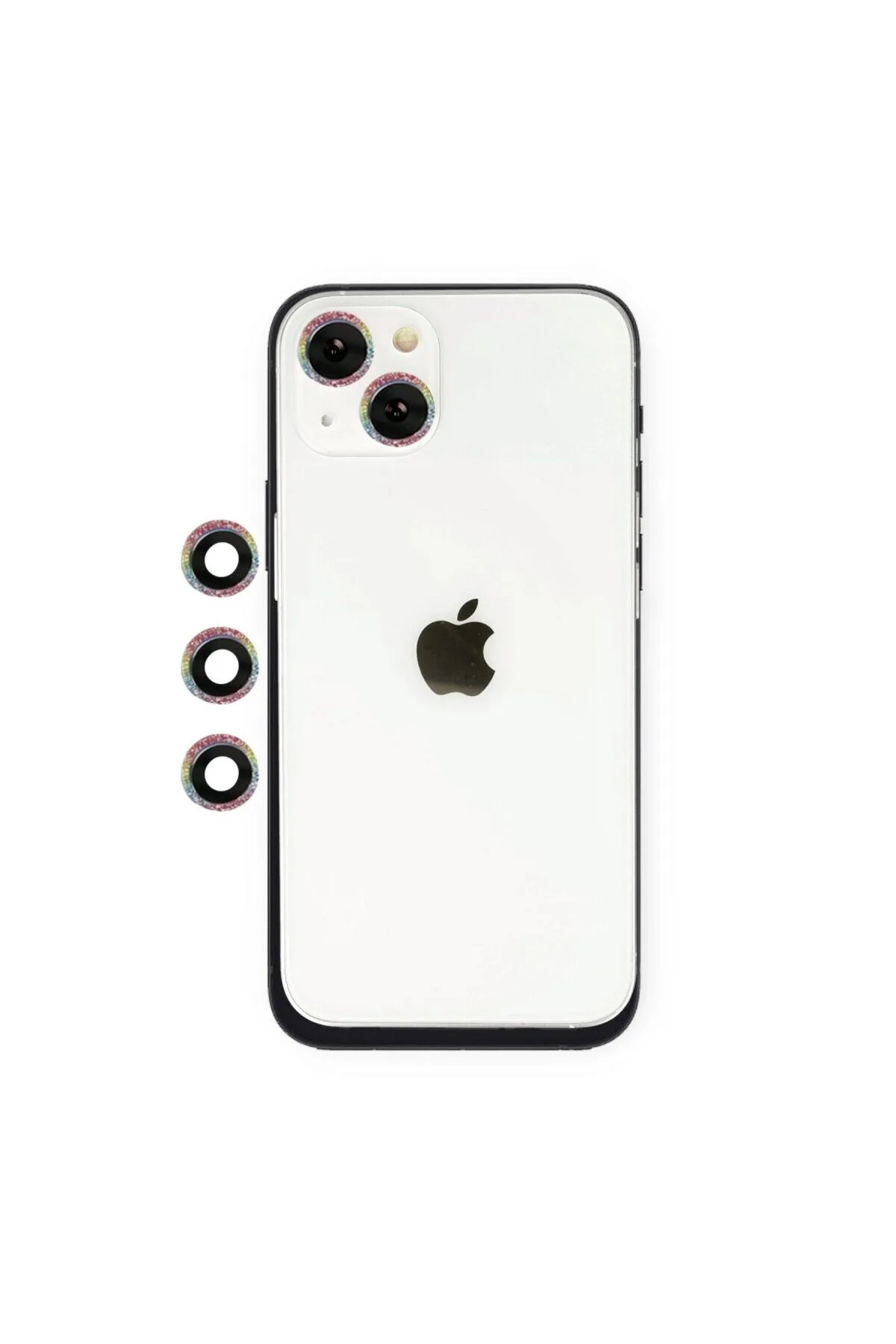 İphone 14 Shine Kamera Lens - Rainbow
