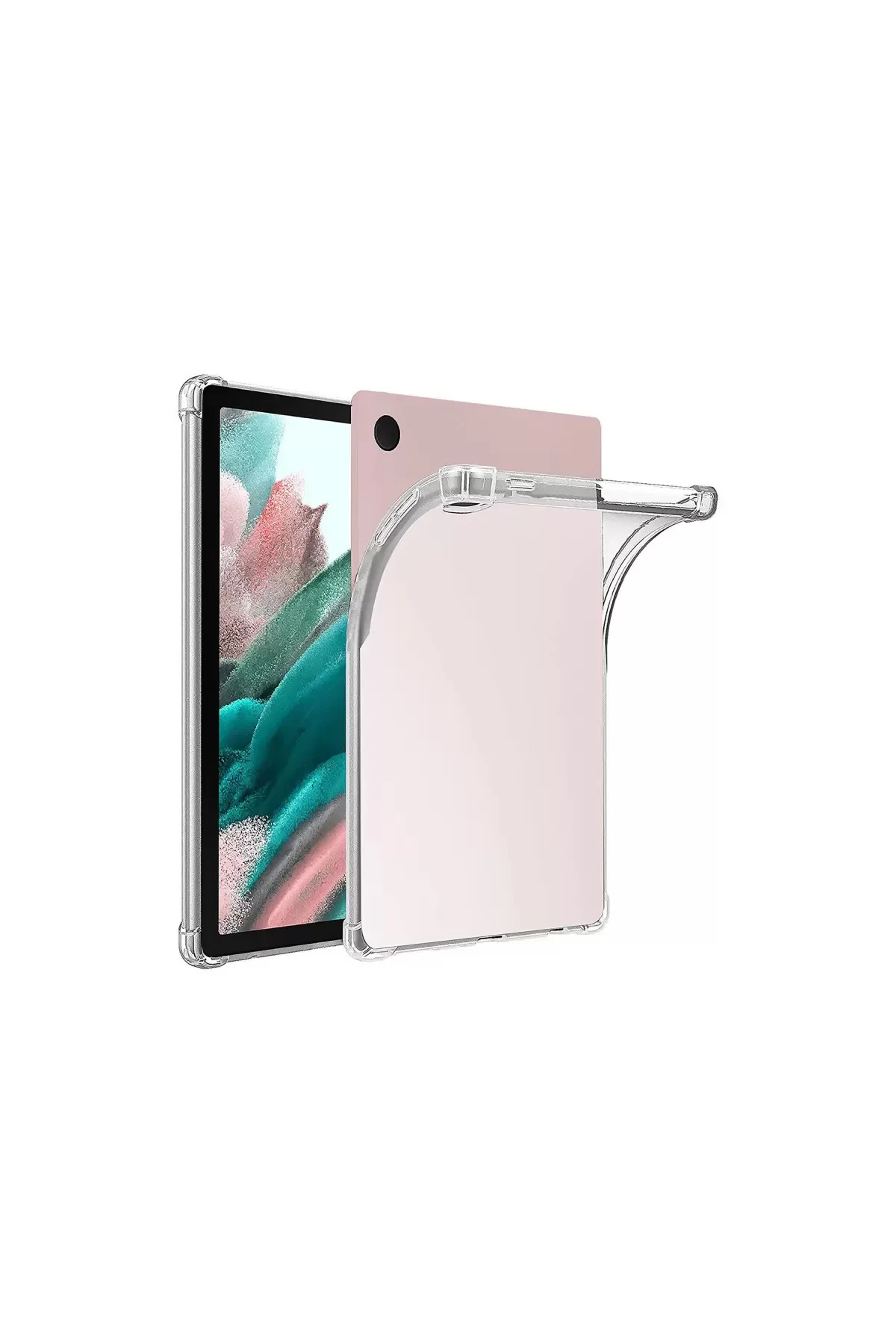 Newface Samsung Galaxy Tab A9 Kılıf Anti Shock Tablet Silikon - Şeffaf