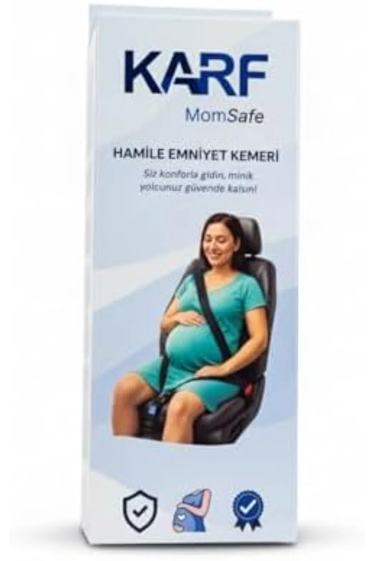 srdshop Karf MomSafe Hamile Emniyet Kemeri Aparatı, Araç Koltuğu için Güvenlik Kemeri Düzenleyici, S