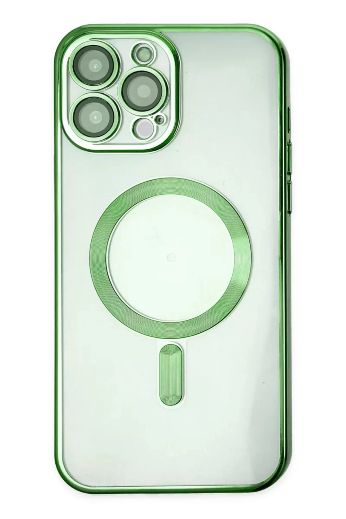 Newface Apple iPhone 14 Pro Kılıf Kross Magneticsafe Kapak - Koyu Yeşil