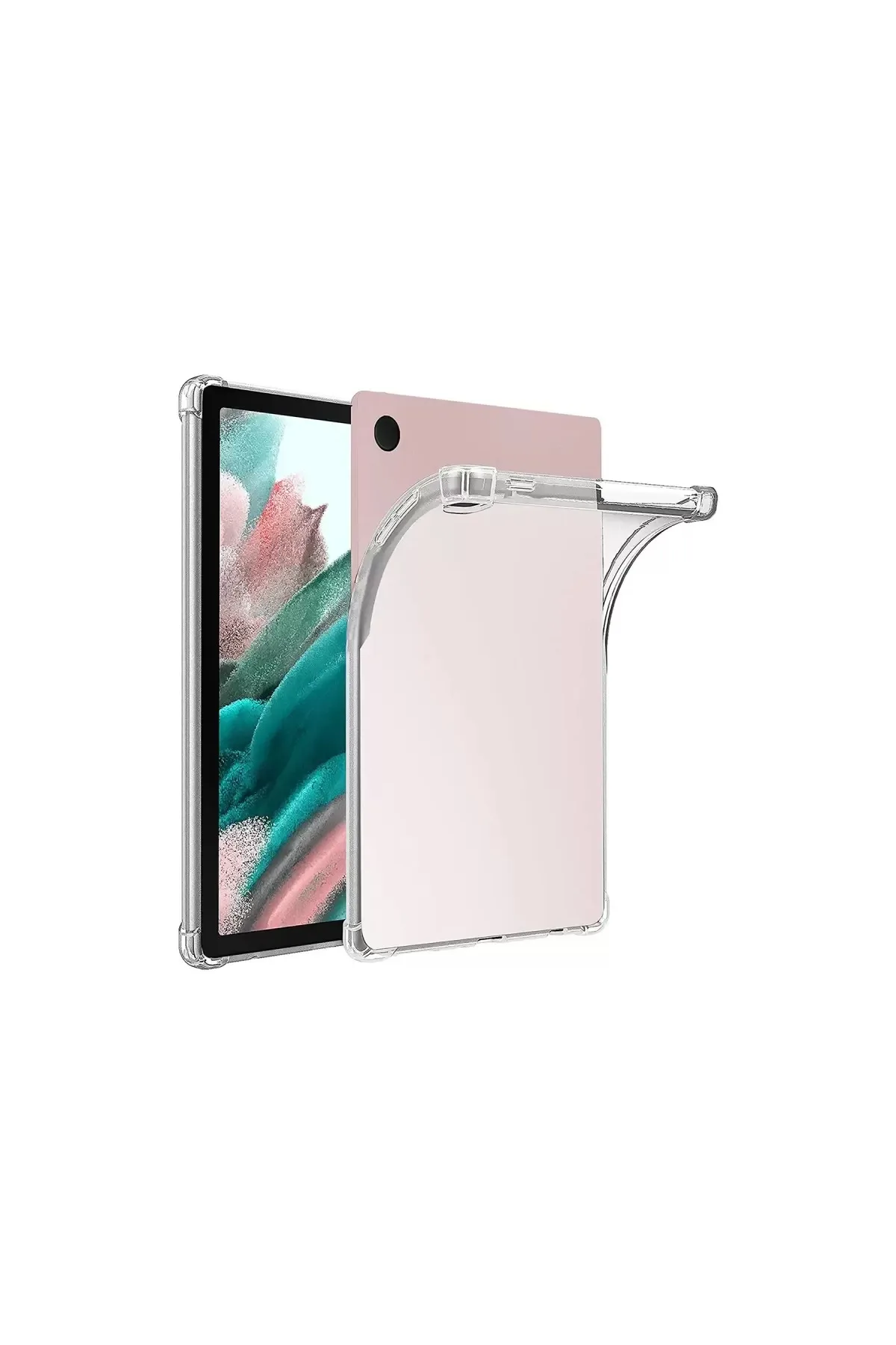 Newface Samsung Galaxy Tab A9 Kılıf Anti Shock Tablet Silikon - Şeffaf