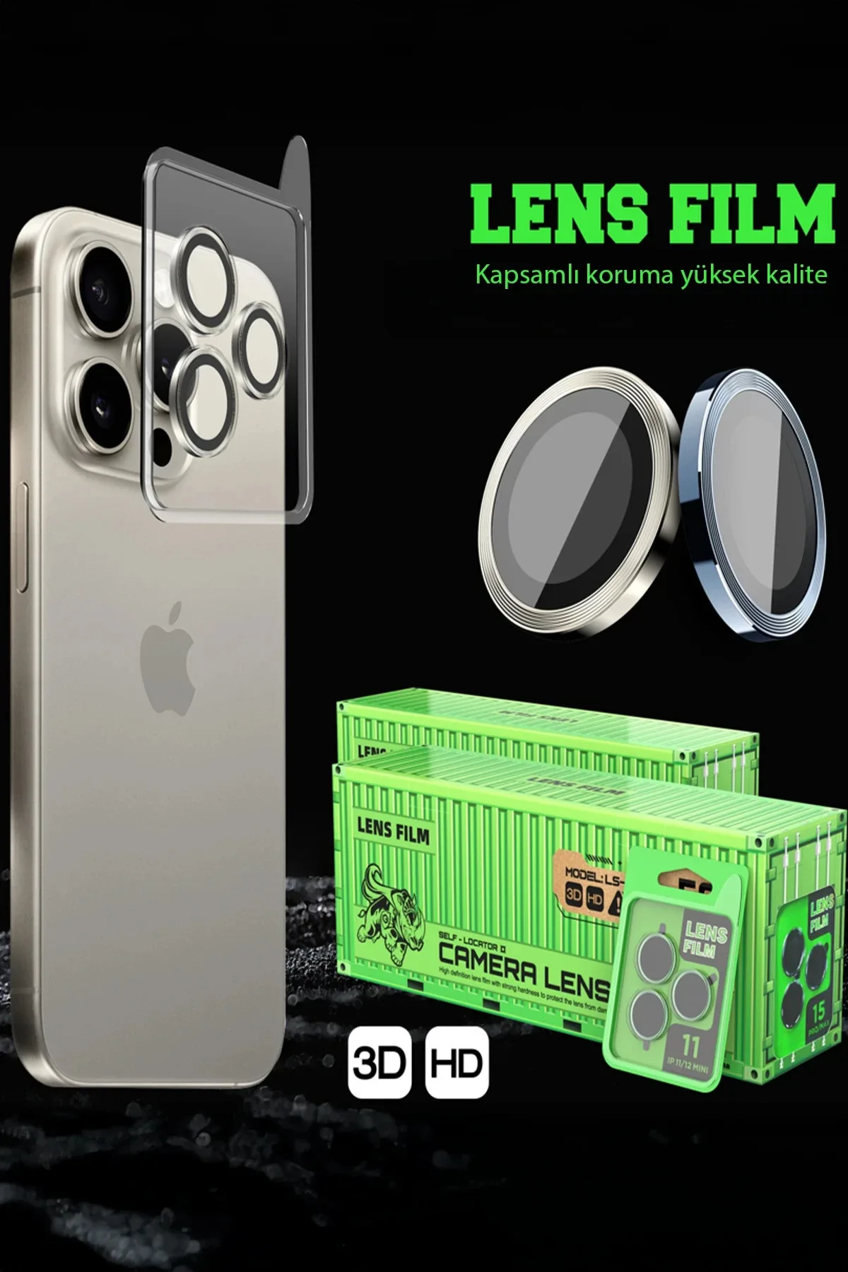 Newface Xiaomi Mi 14T Raze Metal Kamera Lens - Gümüş