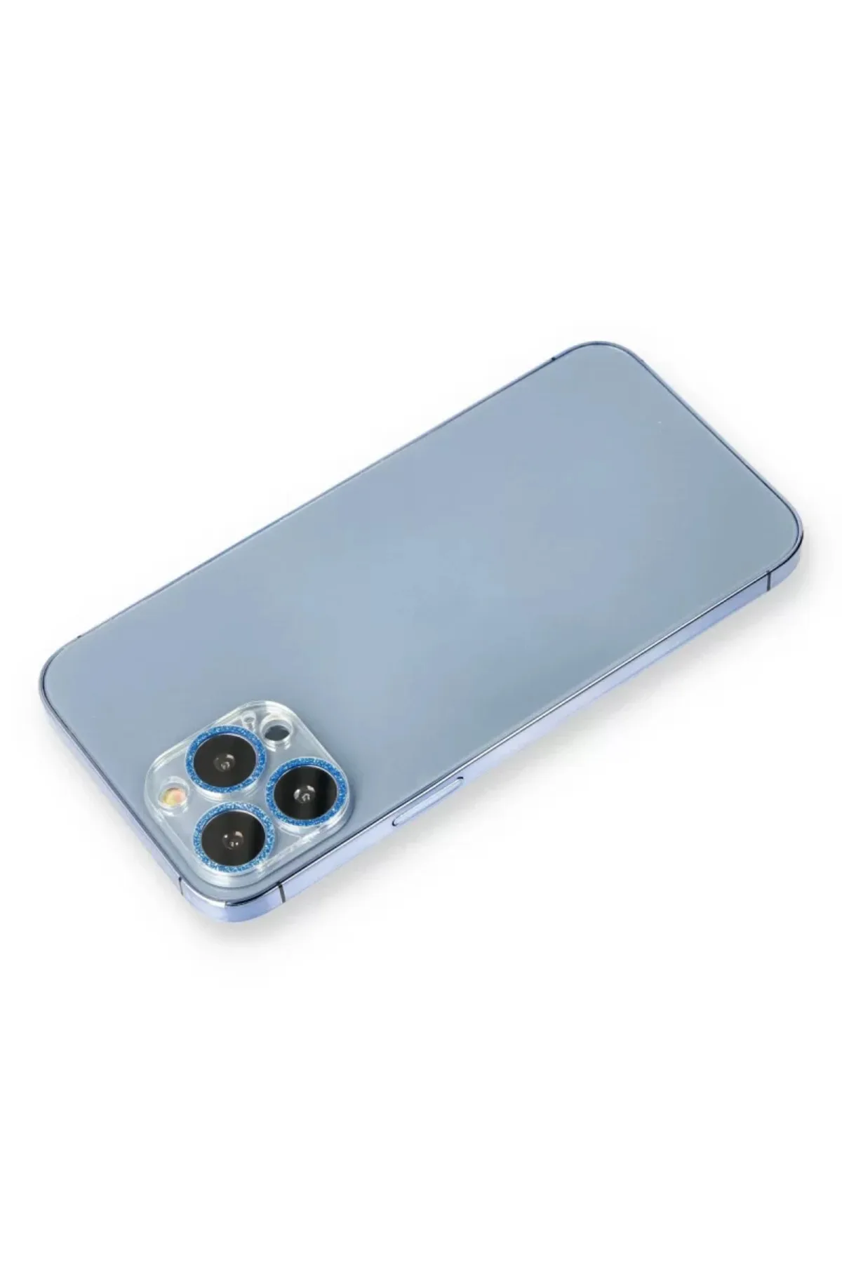 Newface Apple iPhone 12 Pro Shine Kamera Lens Koruma Cam - Mavi