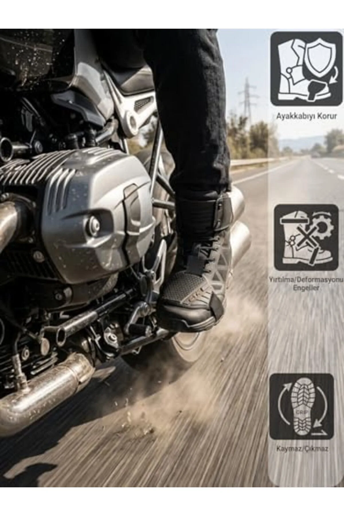zkra shop Beylini Kauçuk Vites Pedi Vites Değiştirme Pedi Motosiklet Ayakkabı Bot Koruyucu Koruma Pe