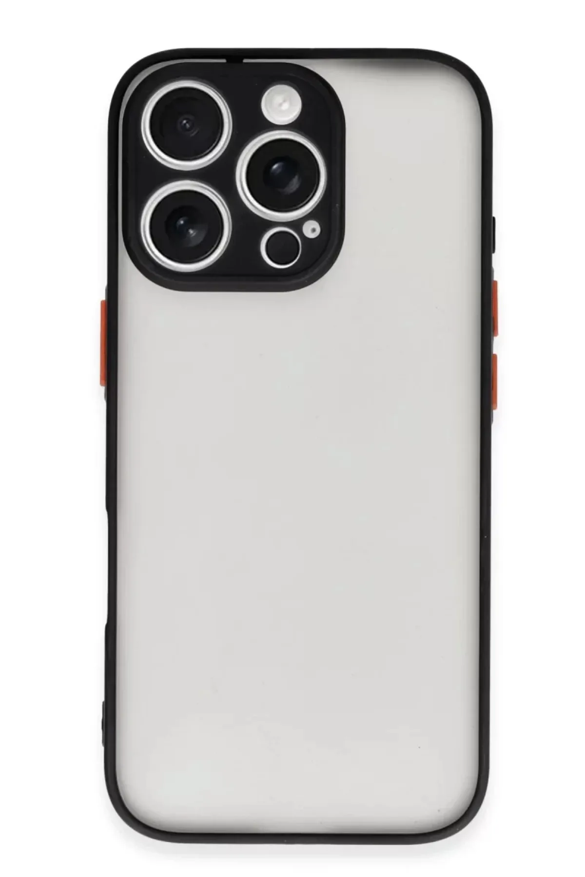 Newface iPhone 16 Pro Max Kılıf Montreal Silikon Kapak - Siyah
