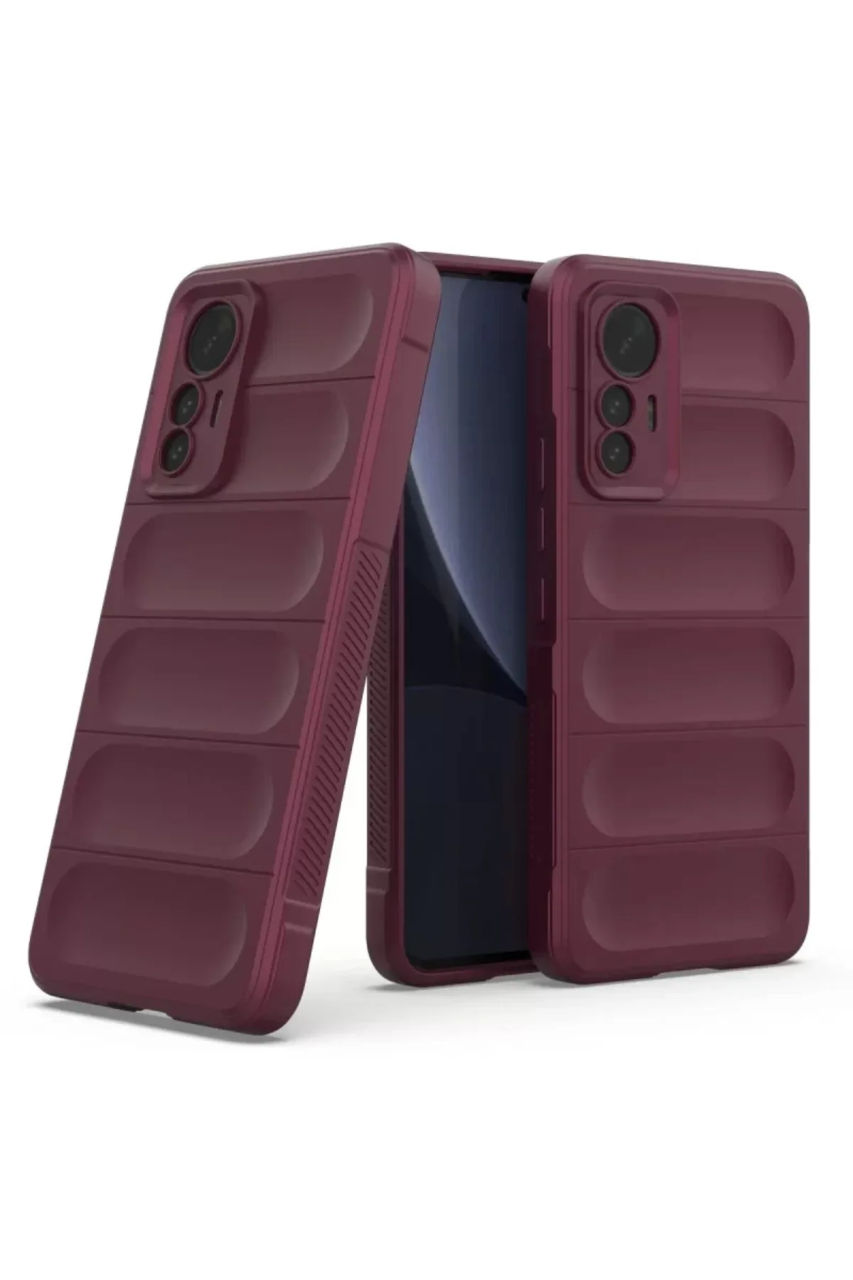 Newface Xiaomi Mi 12 Lite Kılıf Optimum Silikon - Bordo