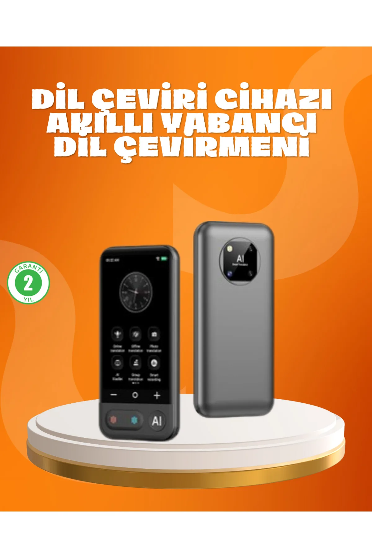 Seyahat ve İş İçin Çok Dilli Taşınabilir Çeviri Makinesi
